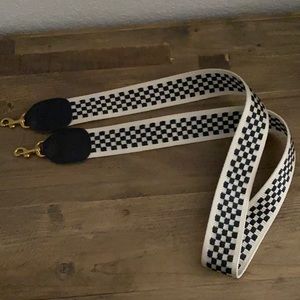 NWOT Clare V Checkered Strap